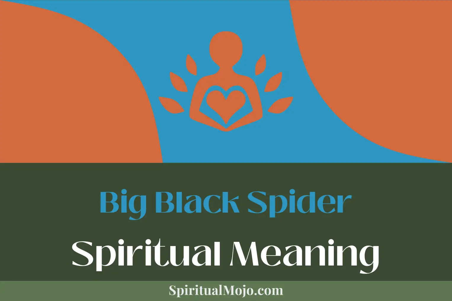 big black spider spiritual meaning