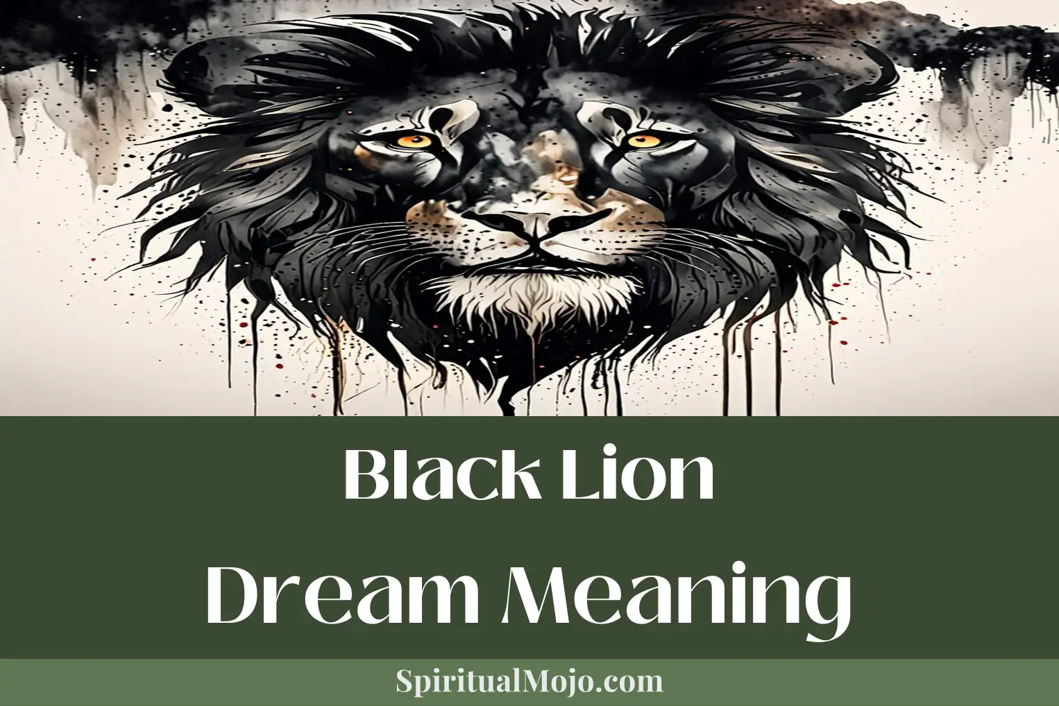 black lion dream meaning