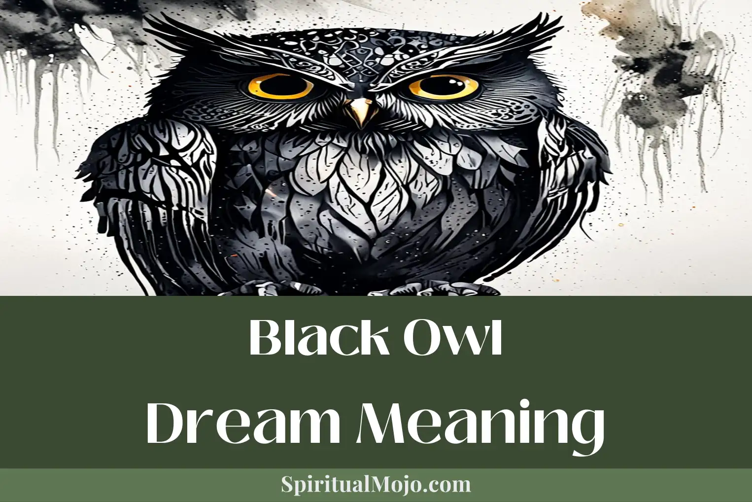 black owl dream meaning