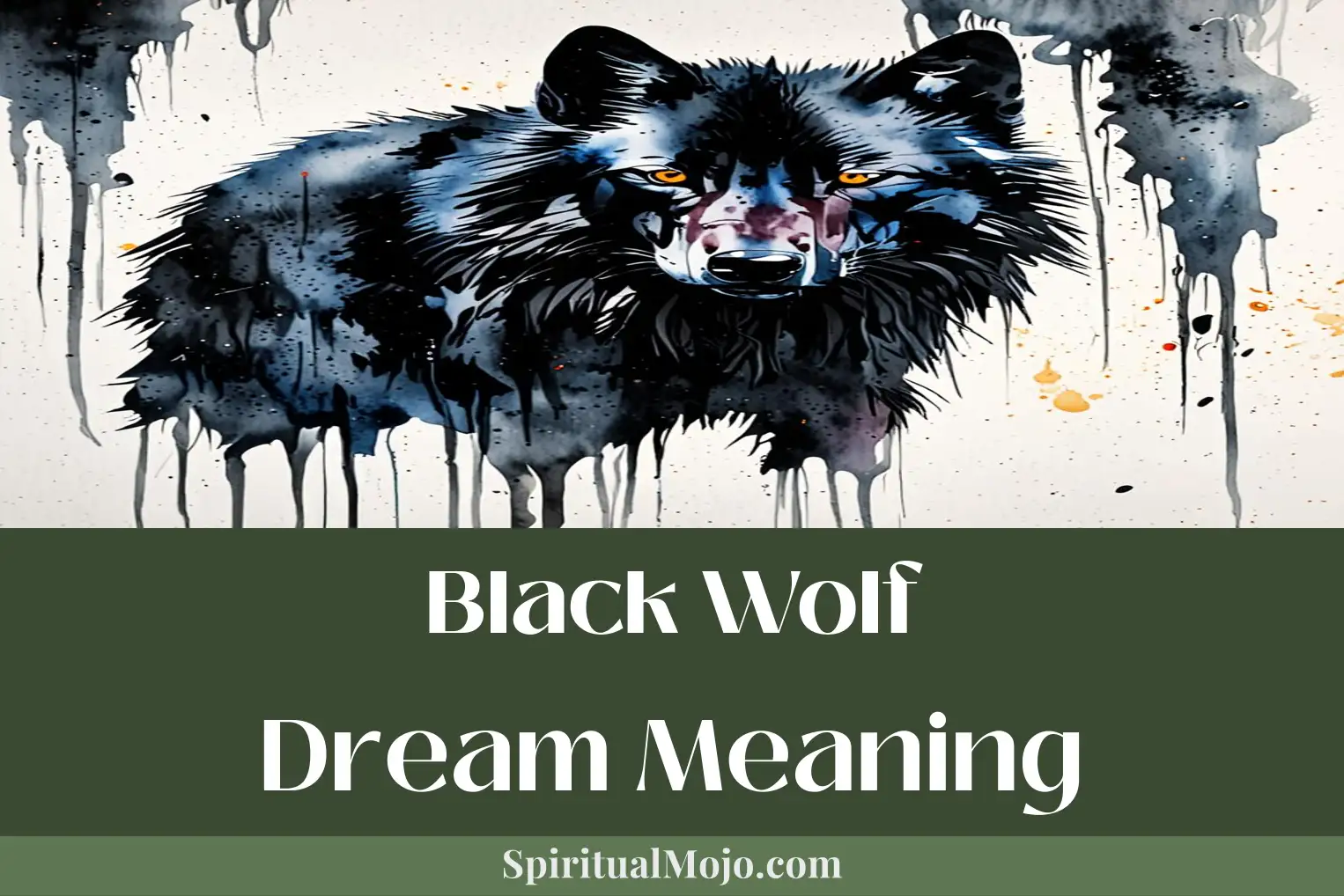 black wolf dream meaning