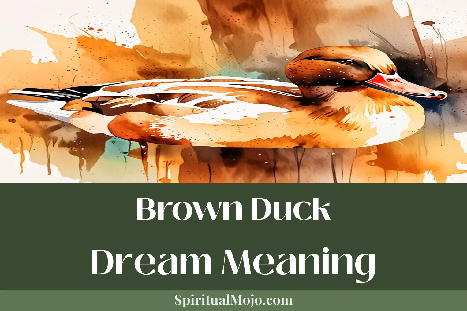 brown duck dream meaning