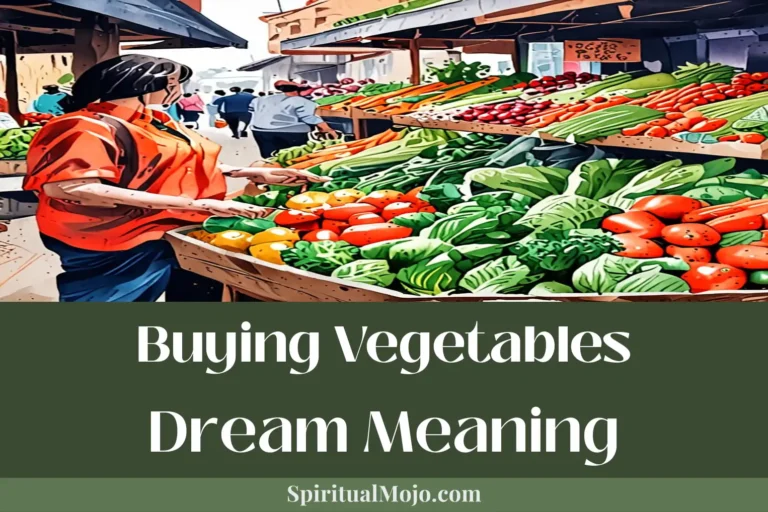 buying vegetables dream meaning