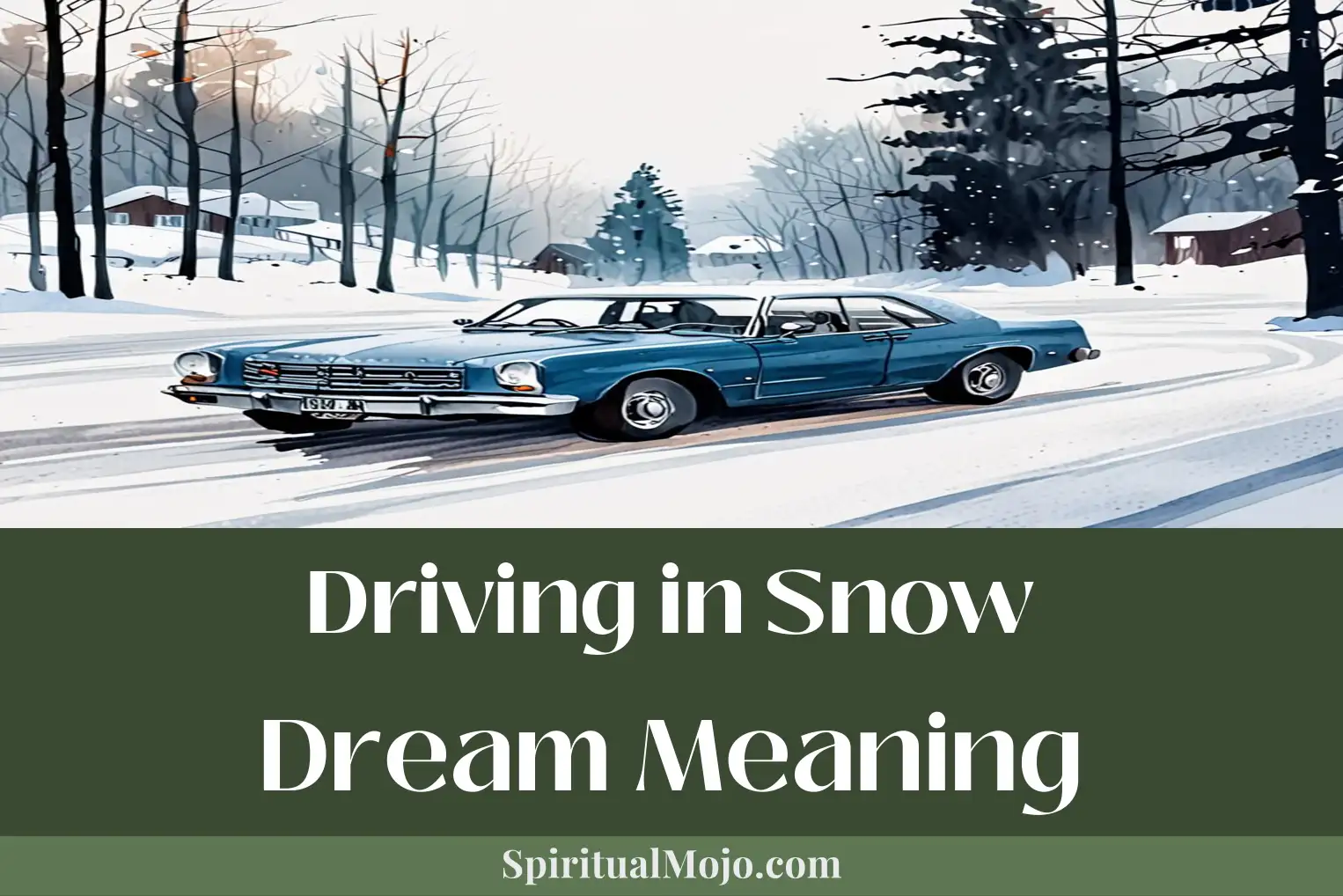 driving in snow dream meaning