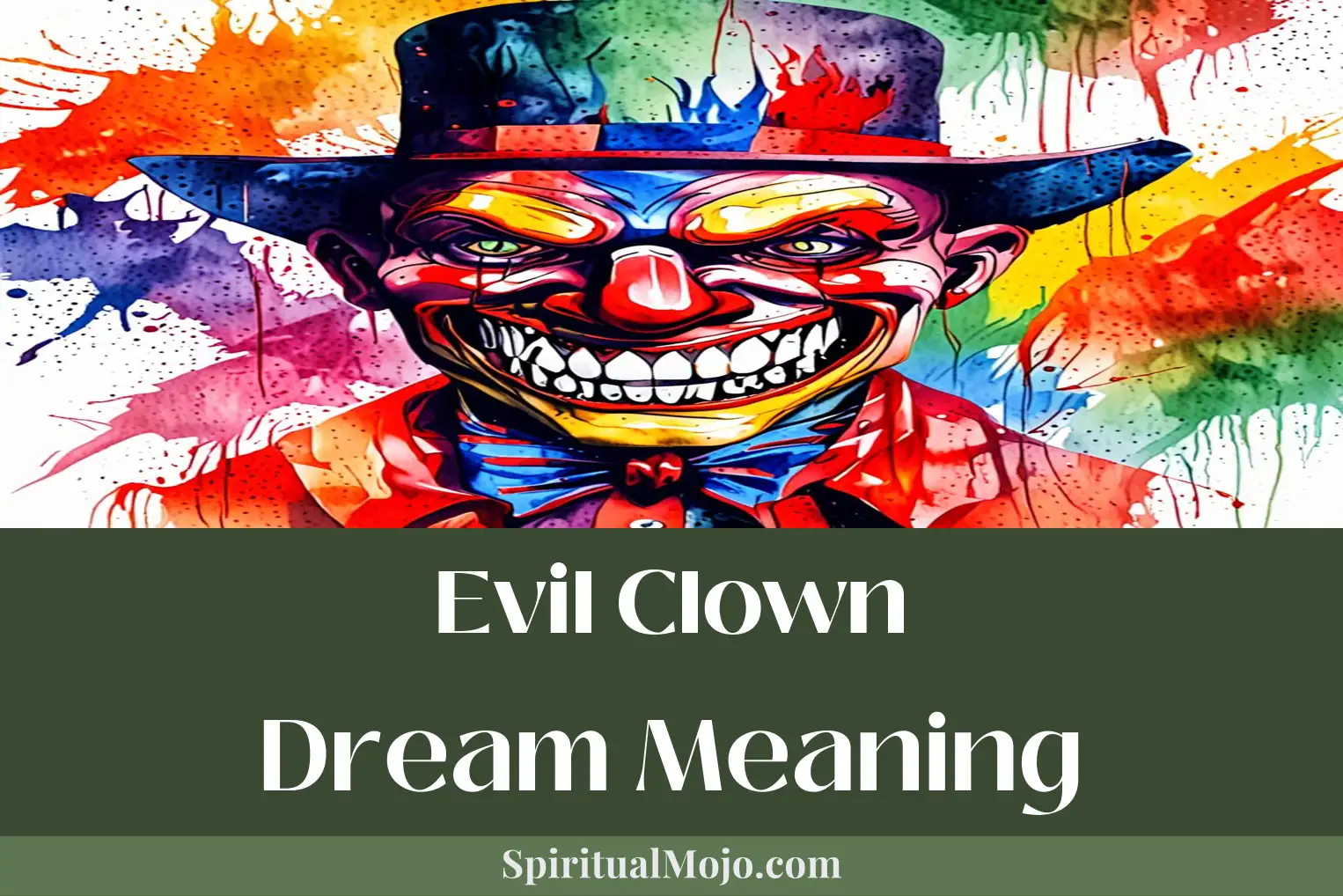 evil clown dream meaning