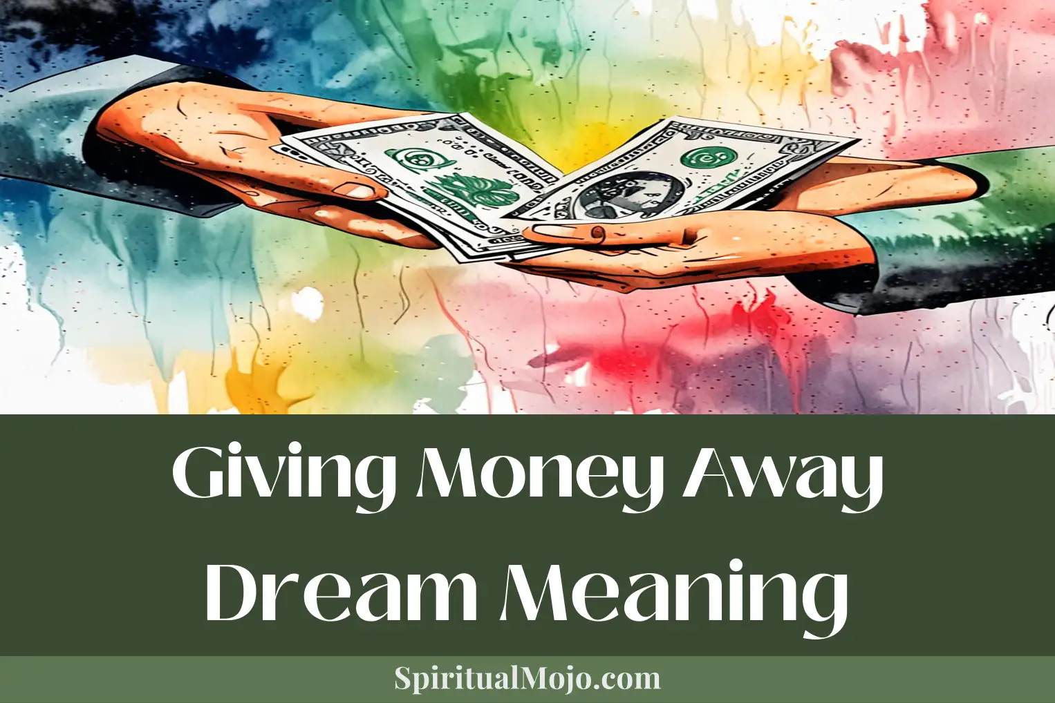 giving money away dream meaning