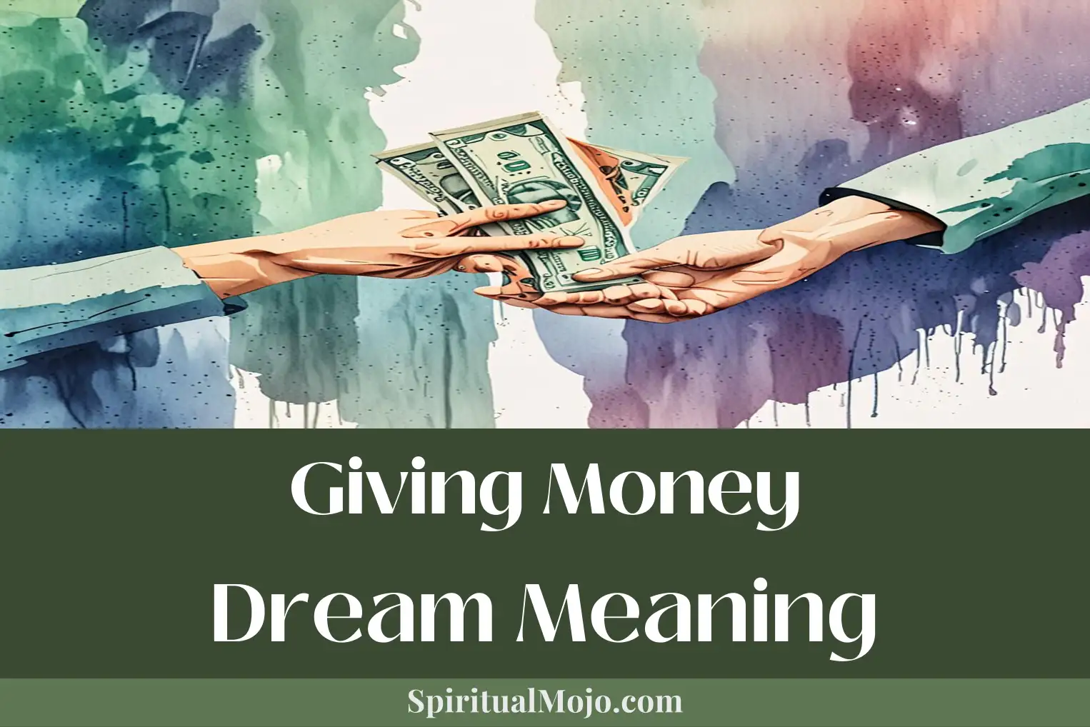 giving money dream meaning