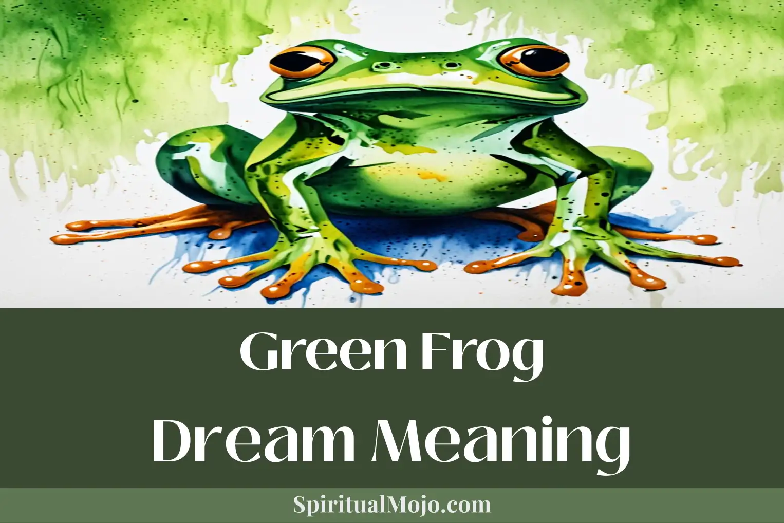 green frog dream meaning