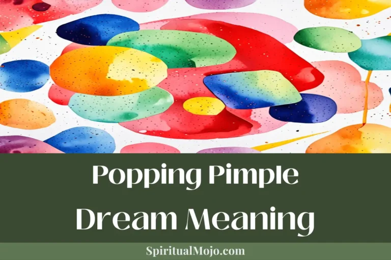 popping pimple dream meaning