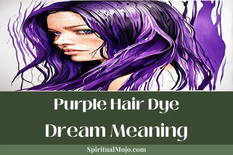 purple hair dye dream meaning