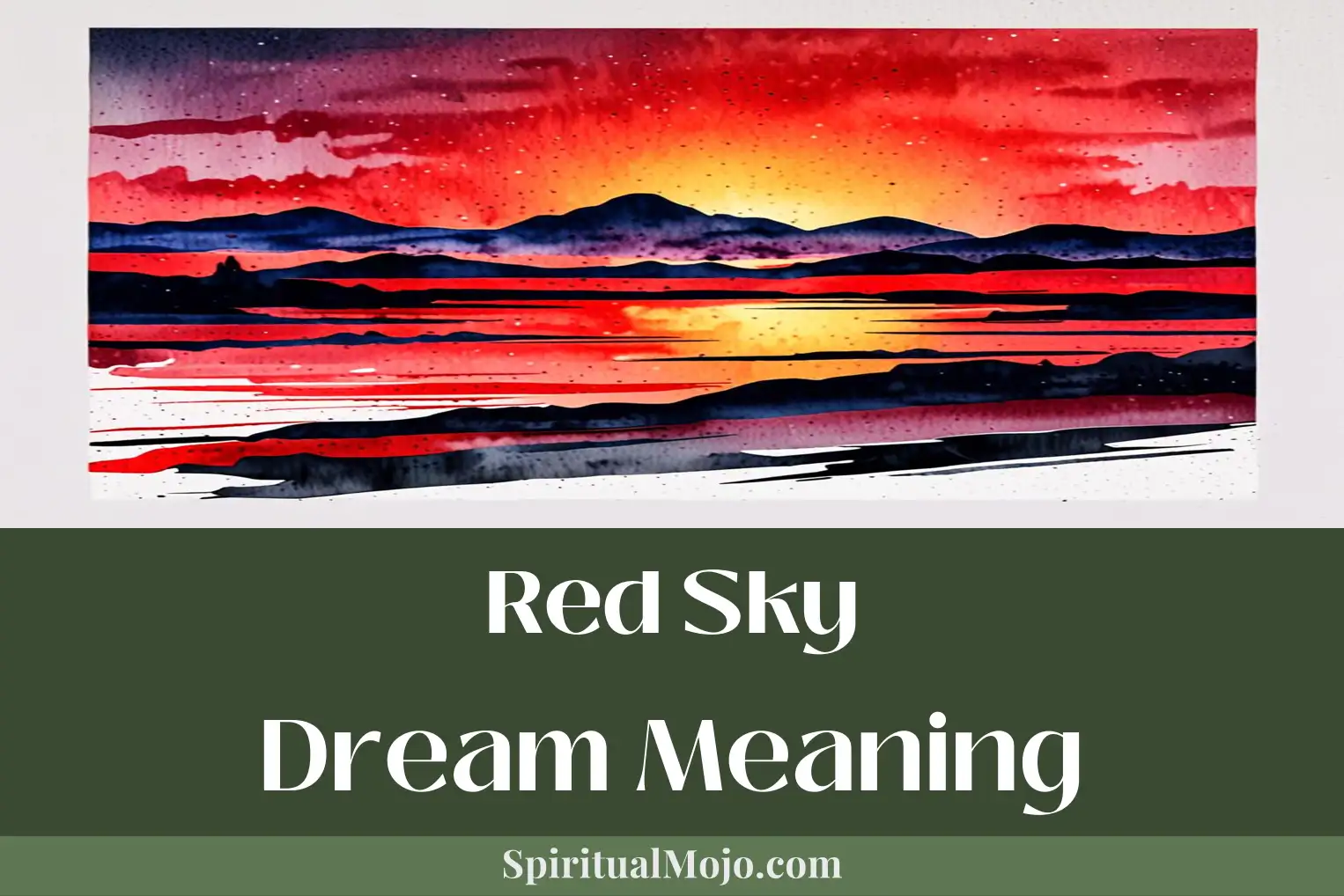 red sky dream meaning