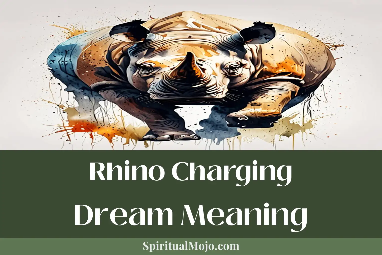 rhino charging dream meaning