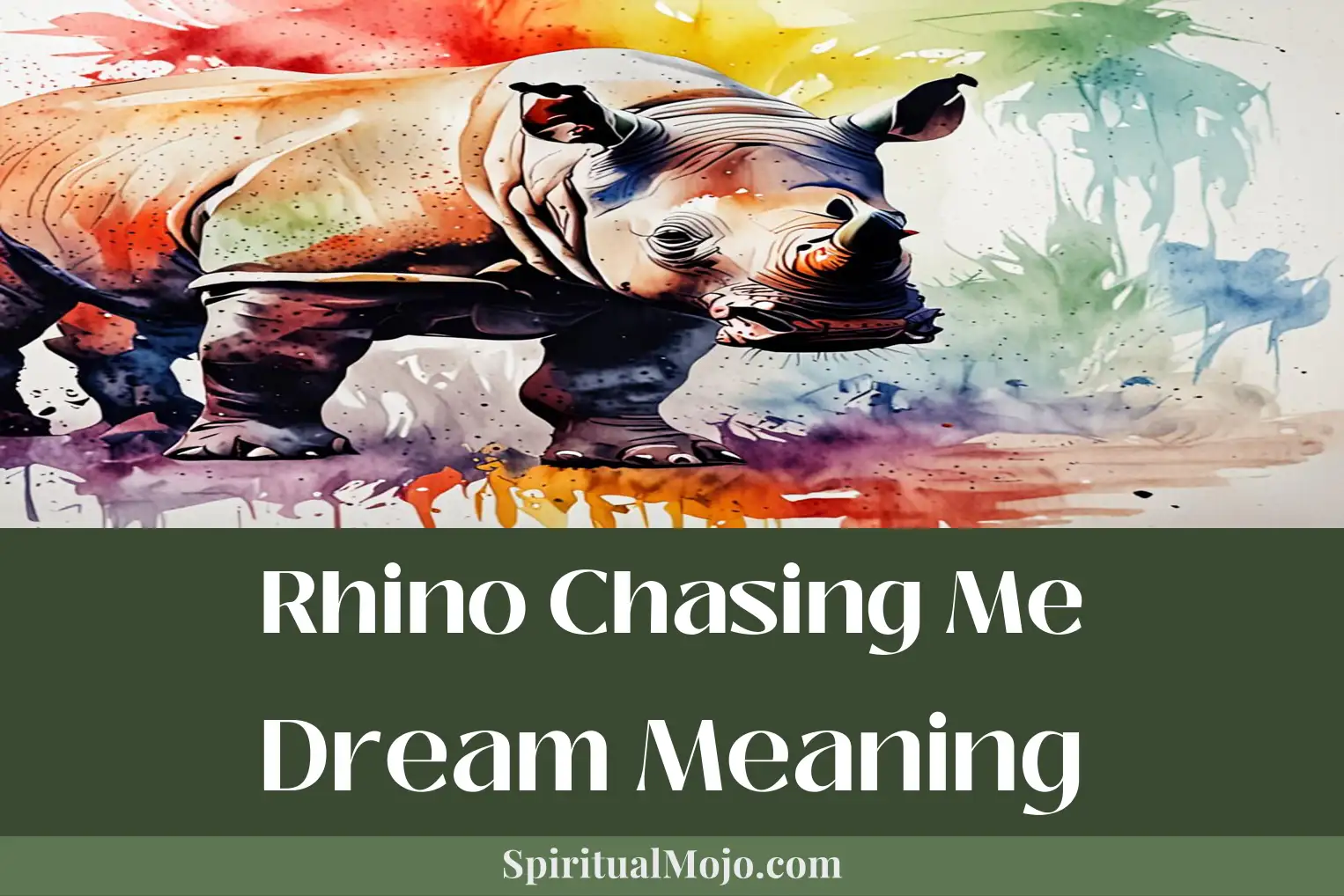 rhino chasing me dream meaning