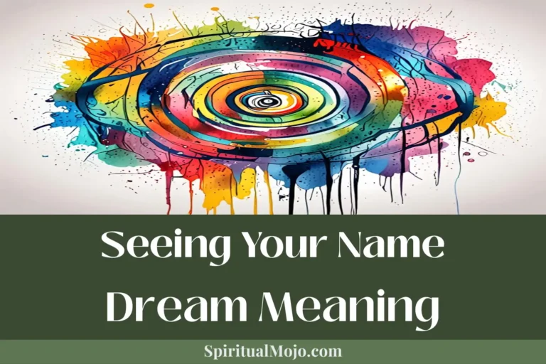 seeing your name dream meaning