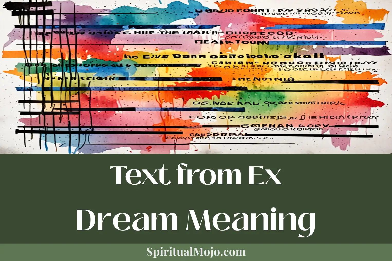 text from ex dream meaning