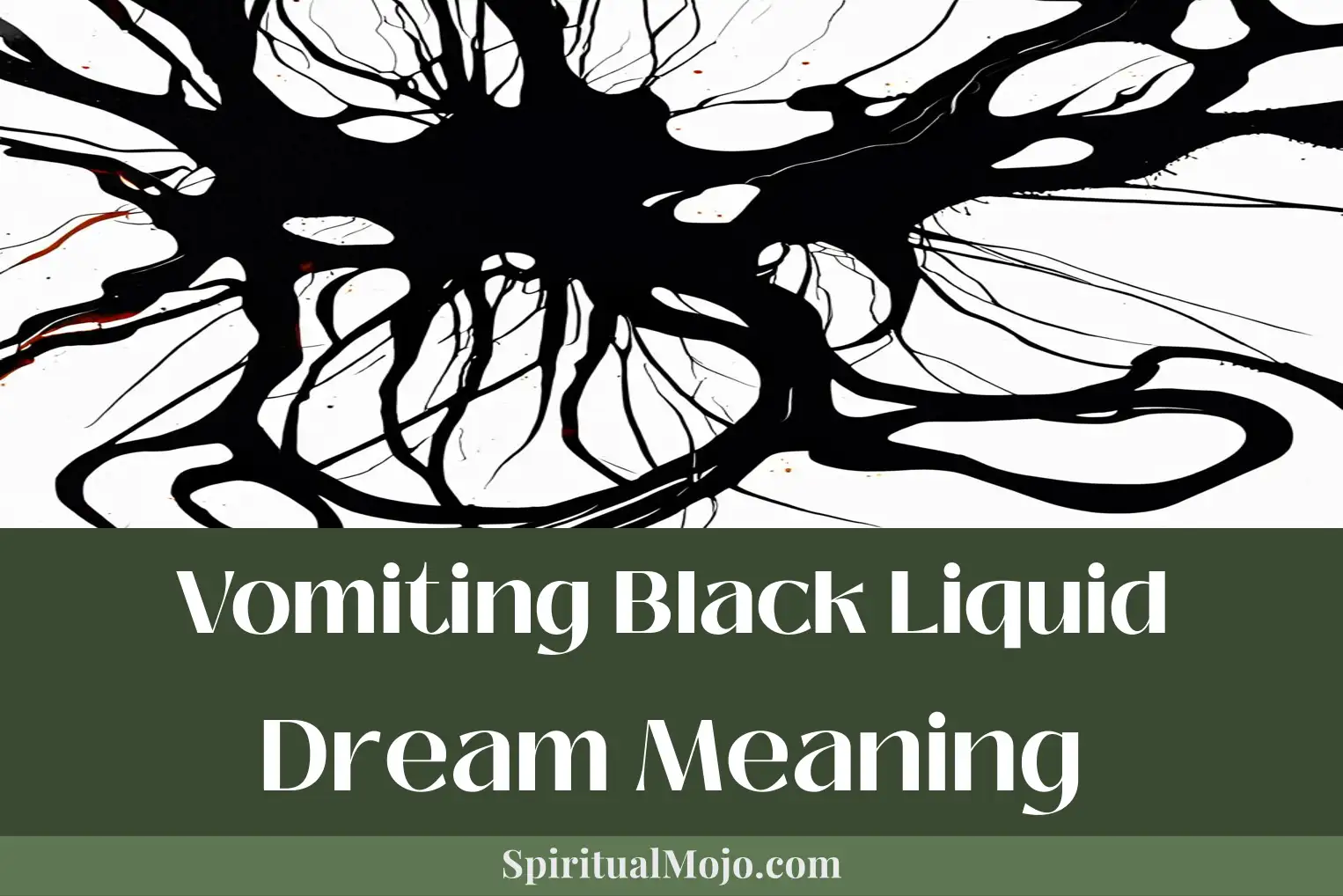 vomiting black liquid dream meaning