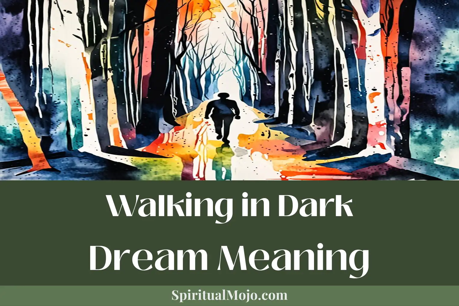 walking in dark dream meaning